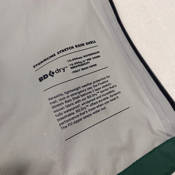 Black Diamond Jacket Mens M Stormline Stretch Rain Shell Waterproof Lightweight - Picture 12 of 16